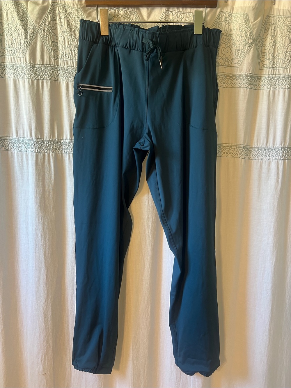 Women’s Teal Drawstring Casual Pants